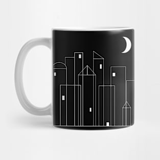 Nightowls (Ghost Town) - Black and White Abstract Mug